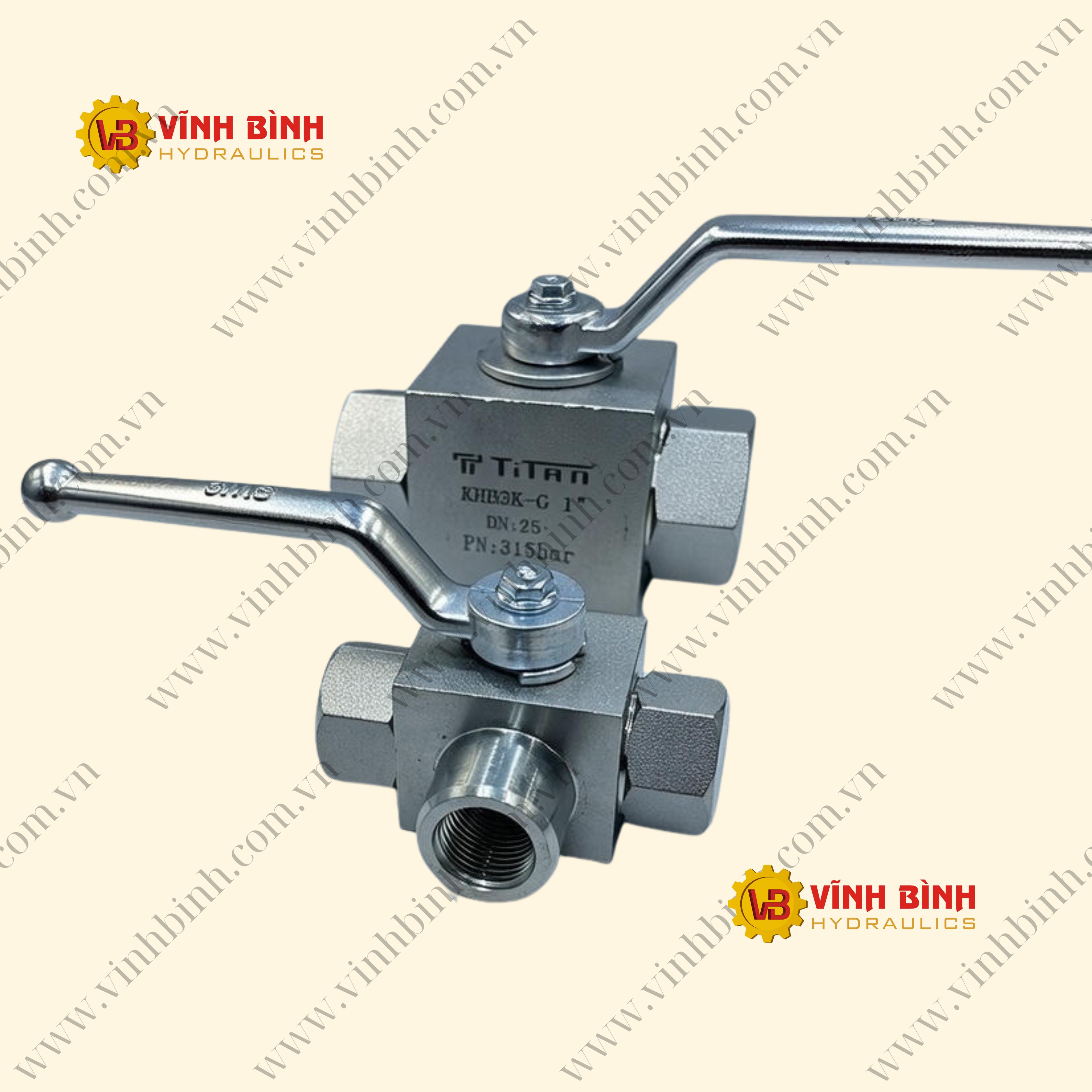 Van Bi Thủy Lực Tay Gạt 3 Ngã - BK3